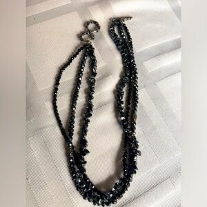 Silpada Black Beaded Necklace